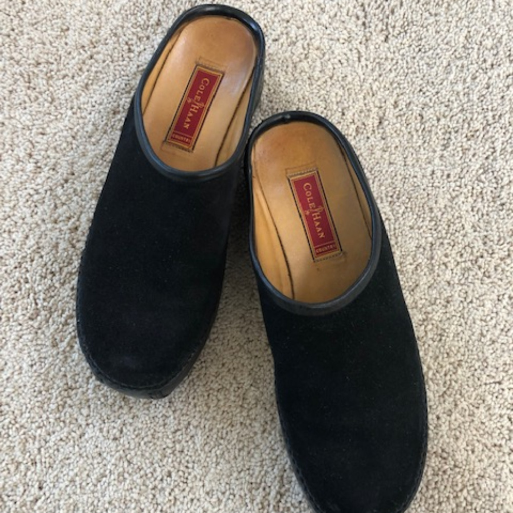 Cole Haan Suede Clogs